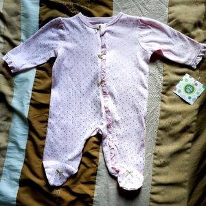 NWT Little Me newborn baby pink one-piece suit